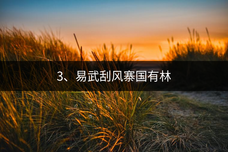 3、易武刮風寨國有林