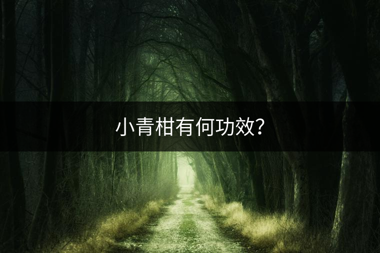 小青柑有何功效？