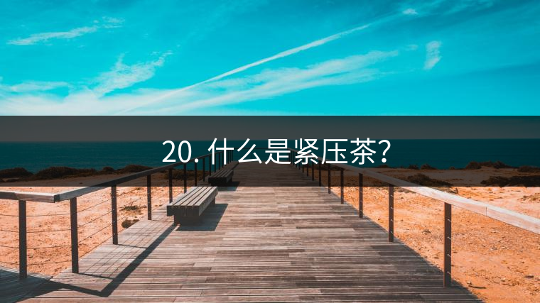 ? 20. 什么是緊壓茶？