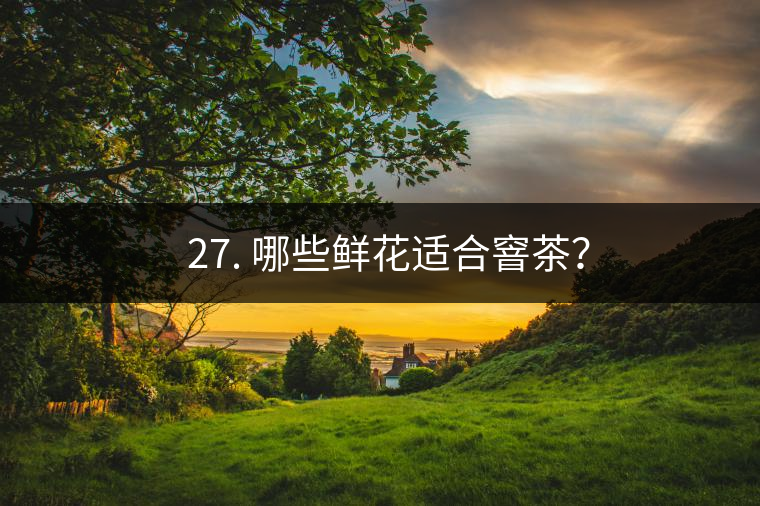 ? 27. 哪些鮮花適合窨茶？
