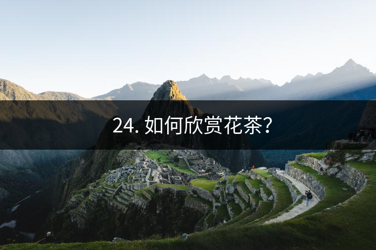 ? 24. 如何欣賞花茶？