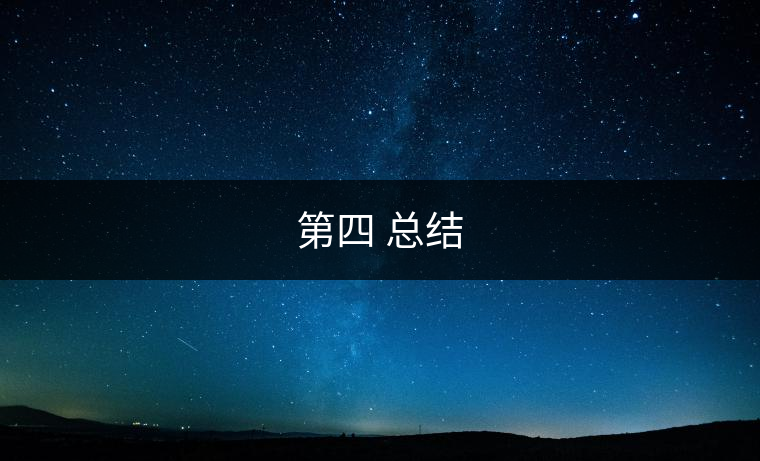 第四 總結